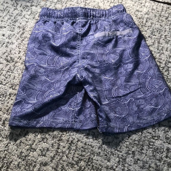 Cherokee Blue & Gray Swirl Print Swim Trunks Size XS - Picture 2 of 6